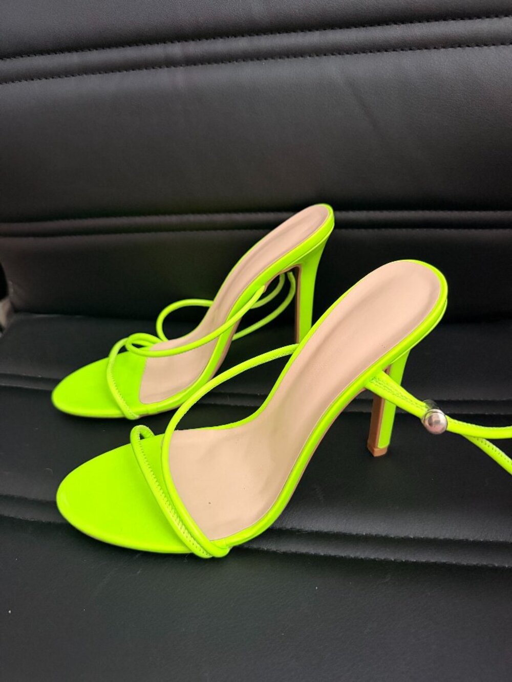 Shein Neon Heeled Sandals 8